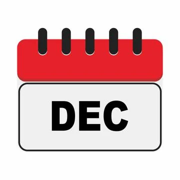 Calendar december Stock Illustration