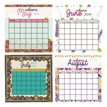 Calendar design over white background vector illustration Ilustração Stock