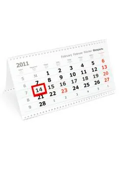 Calendar desktop Foto stock