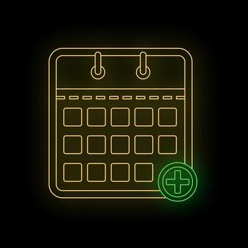 Calendar display with adding new event concept Illustration
