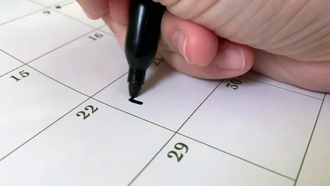 Calendar Dr Appt Stock Footage 115648803