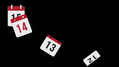 Calendar Falling Off Stock Footage 130319397