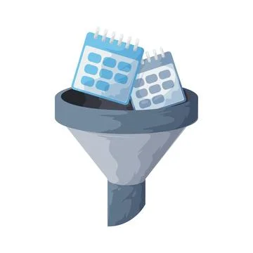 Calendar filter illustration Illustration