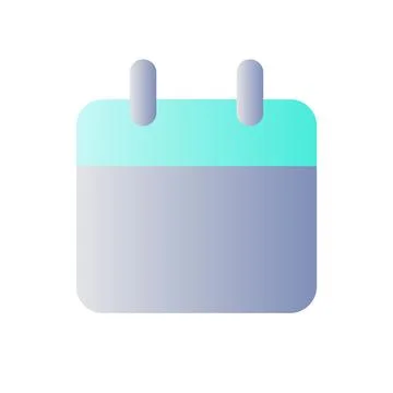 Calendar flat gradient color ui icon Illustrazione stock