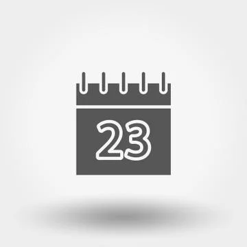 Calendar. Flat icon Stock Illustration