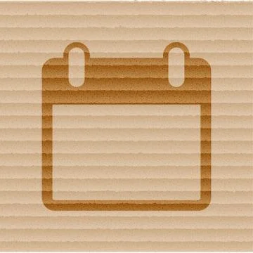 Calendar. Flat modern web button and space for your text. Stock Illustration