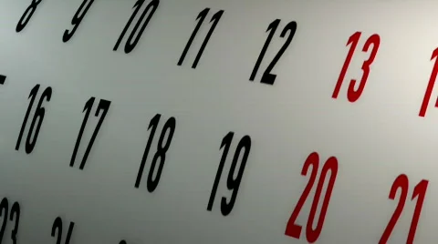 Calendar Video stock 711534