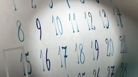 Calendar Video stock 20440102