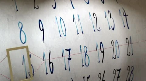 Calendar Video stock 20440111