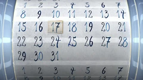 Calendar Video stock 21230744