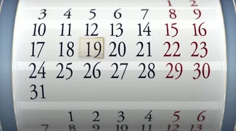 Calendar Stock Footage 21273041