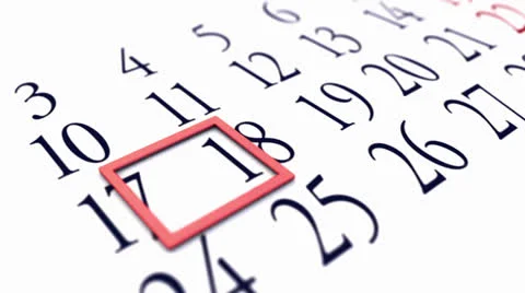 Calendar Video stock 24233907