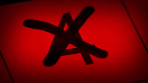 Calendar Gets Crossed Off, All Dates Stock Footage 330607746