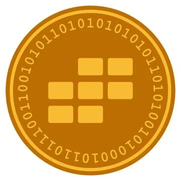 Calendar Grid Digital Coin Stock Illustration