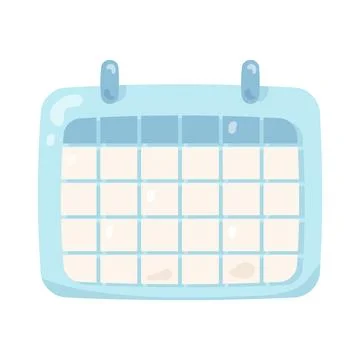 Calendar grid Stock Illustration