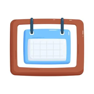 Calendar grid Stock Illustration