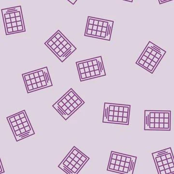 Calendar grid list line vector seamless pattern イラスト素材