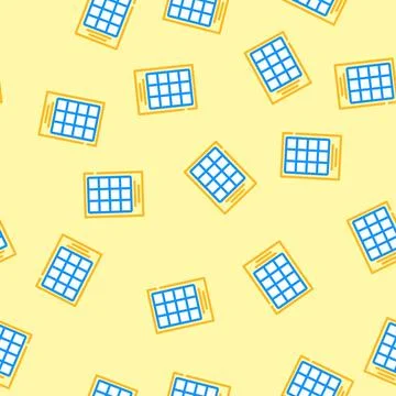 Calendar grid list vector seamless pattern Stock Illustration