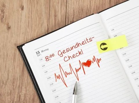 Calendar Health Check 写真素材