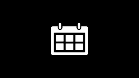 Calendar icon animation Stock Footage 284495898