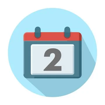 Calendar icon concept, date element, date change on calendar. Stock Illustration
