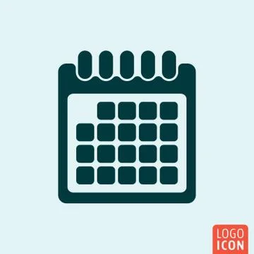 Calendar icon design Stock Illustration