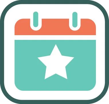 Calendar icon for event and dates Stock Illustration