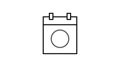 Calendar icon featuring a check mark, symbolizing a completed task or sched.. Stock Footage 333233045