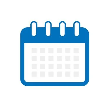Calendar icon flat design vector. Stock Illustration