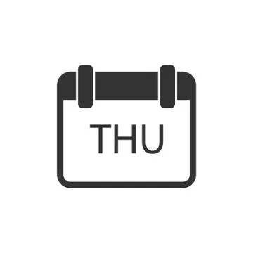 Calendar icon flat Stock Illustration