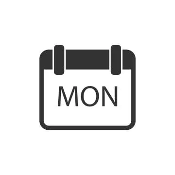 Calendar icon flat Stock Illustration