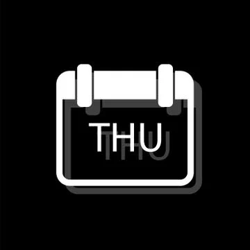 Calendar icon flat Stock Illustration