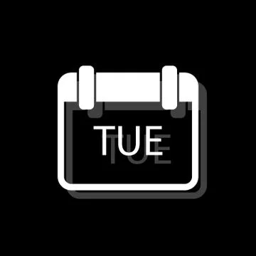 Calendar icon flat Stock Illustration