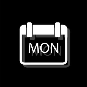 Calendar icon flat Stock Illustration