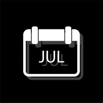 Calendar icon flat Stock Illustration