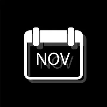 Calendar icon flat Stock Illustration