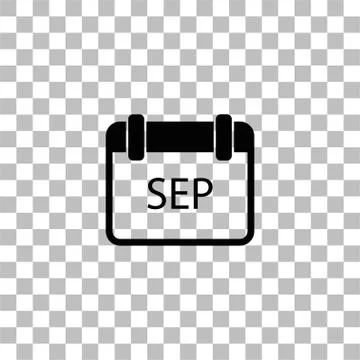 Calendar icon flat Stock Illustration