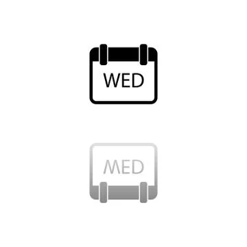 Calendar icon flat Stock Illustration
