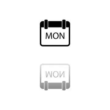 Calendar icon flat Stock Illustration