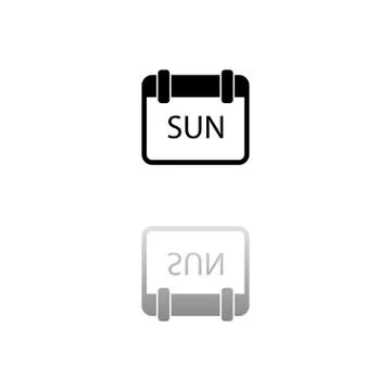 Calendar icon flat Stock Illustration