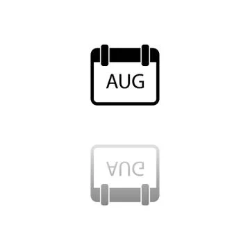 Calendar icon flat Stock Illustration