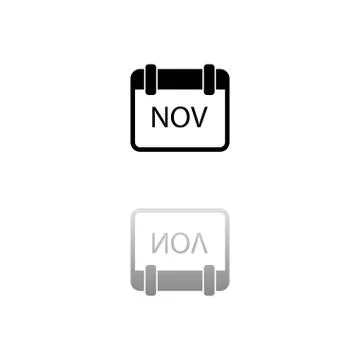 Calendar icon flat Stock Illustration