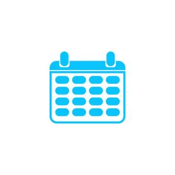 Calendar icon flat Stock Illustration