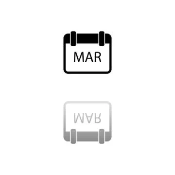 Calendar icon flat Stock Illustration
