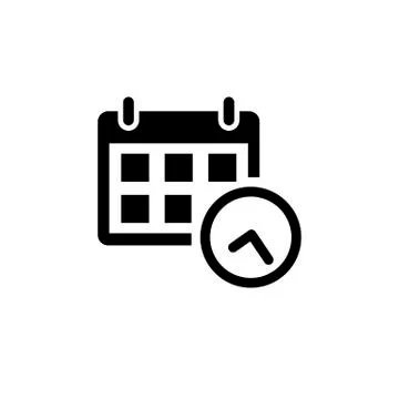 Calendar Icon in flat style Stock Illustration