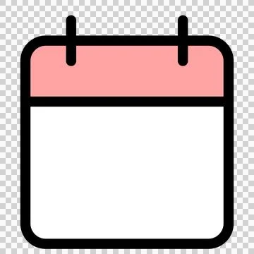 Calendar icon frame. A concept for schedule management. Stock Illustration
