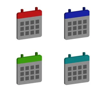 Calendar icon illustrated in vector on white background calendar icon illu... Stock Photos