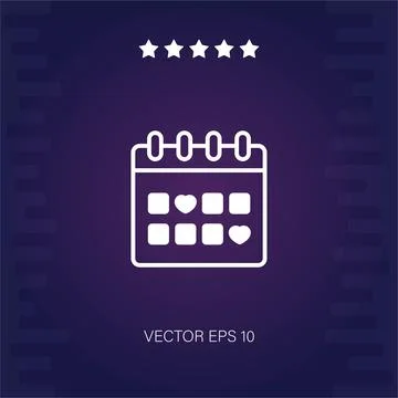 Calendar  icon Illustrazione stock