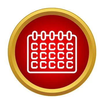 Calendar icon indicating schedule planning and time management 스톡 일러스트
