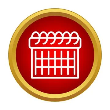 Calendar icon indicating scheduling and important dates Stock Illustration
